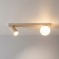 Brilagi - Kryptinis šviestuvas SELE BALL 1xGU10/30W/230V + 1xG9/10W smėlio spalvos
