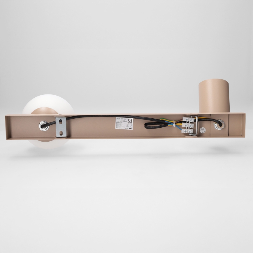 Brilagi - Kryptinis šviestuvas SELE BALL 1xGU10/30W/230V + 1xG9/10W smėlio spalvos