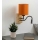 Brilagi - Lanksčioji LED sieninė lempa NUBILA WOOD 1xE27/25W/230V + LED/3W ąžuolas/juoda/oranžinė