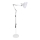 Brilagi - Lanksti pastatoma lempa TASKER 1xE27/60W/230V 157 cm balta
