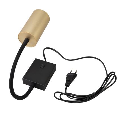 Brilagi - Lanksti sieninė lempa su jungikliu SELE 1xGU10/30W/230V juoda/auksinė