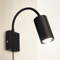 Brilagi - Lanksti sieninė lempa su jungikliu SELE 1xGU10/30W/230V juoda
