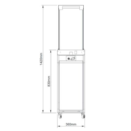 Brilagi - Lauko dujinis židinys FLARO GAS 142x36 cm 8kW 1xAAA pilkas + apsauginis užvalkalas