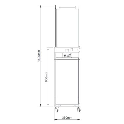 Brilagi - Lauko dujinis židinys FLARO GAS 142 x 36 cm, 8 kW, 1x AAA, smėlinis + apsauginis dangtis