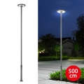 Brilagi - lauko gatvės LED šviestuvas su 5 m aukščio stulpu URBANSPARK LED/120W/230V antracitas IP65