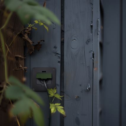 Brilagi - lauko įleidžiamas grindinis lizdas IP55, juodas, stačiakampis