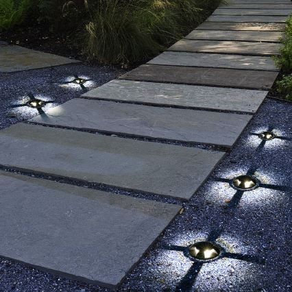 Brilagi - Lauko įleidžiamas pravažiavimams skirtas LED šviestuvas GROUNDRAY LED/1W/230V juodas IP67