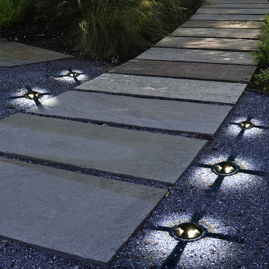 Brilagi - Lauko įleidžiamas pravažiavimams skirtas LED šviestuvas GROUNDRAY LED/1W/230V juodas IP67