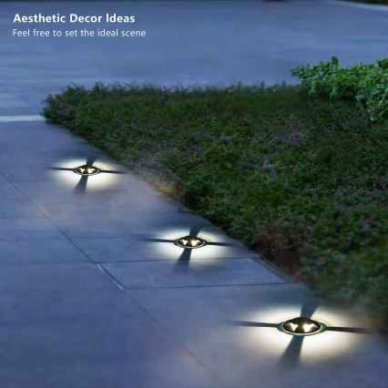 Brilagi - Lauko įleidžiamas pravažiavimams skirtas LED šviestuvas GROUNDRAY LED/1W/230V juodas IP67