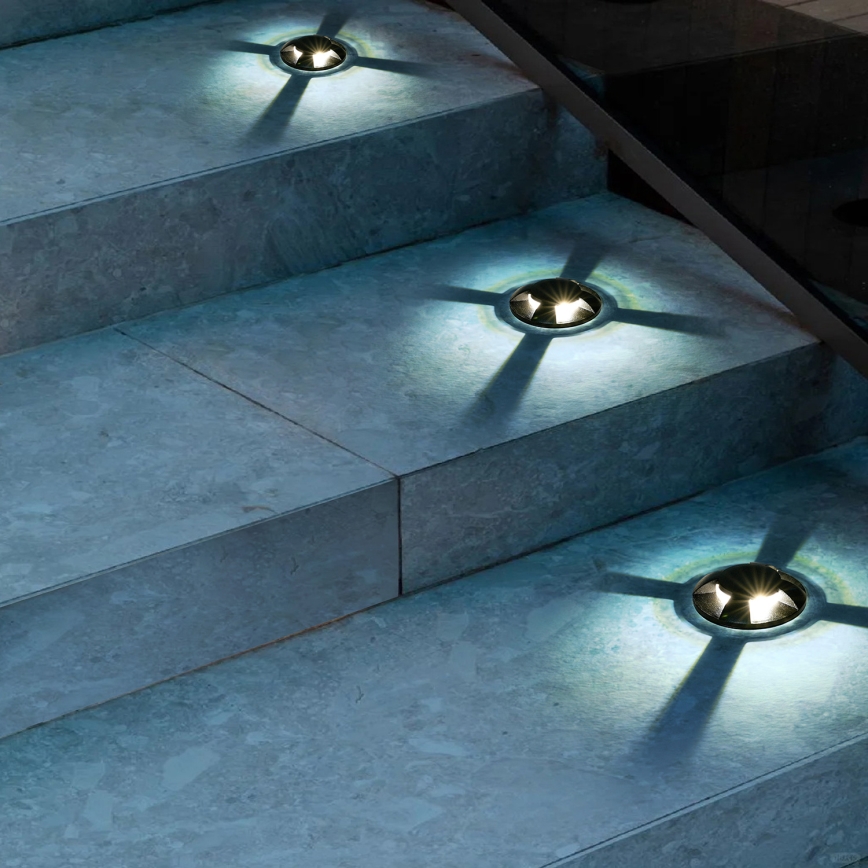 Brilagi - Lauko įleidžiamas pravažiavimams skirtas LED šviestuvas GROUNDRAY LED/1W/230V juodas IP67