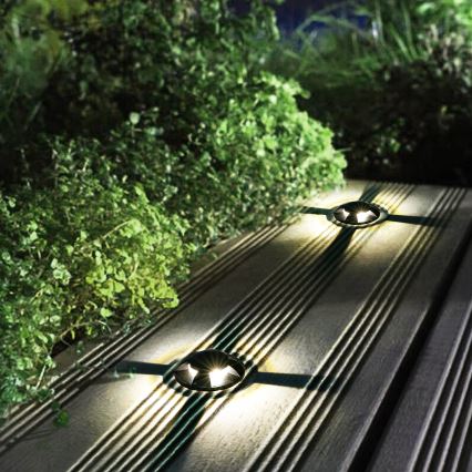 Brilagi - Lauko įleidžiamas pravažiavimams skirtas LED šviestuvas GROUNDRAY LED/1W/230V juodas IP67