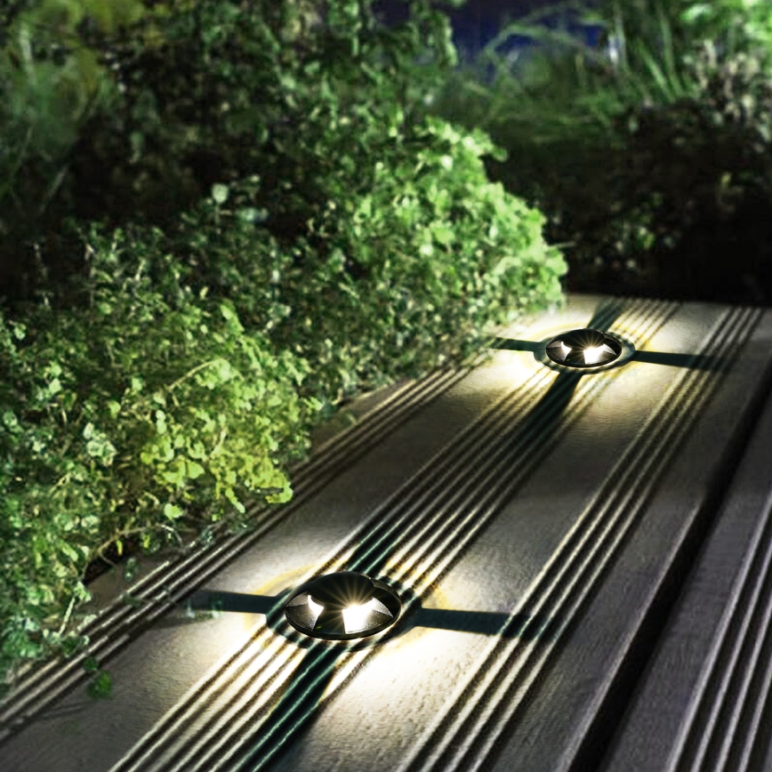 Brilagi - Lauko įleidžiamas pravažiavimams skirtas LED šviestuvas GROUNDRAY LED/1W/230V juodas IP67