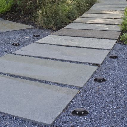 Brilagi - Lauko įleidžiamas pravažiavimams skirtas LED šviestuvas GROUNDRAY LED/1W/230V juodas IP67