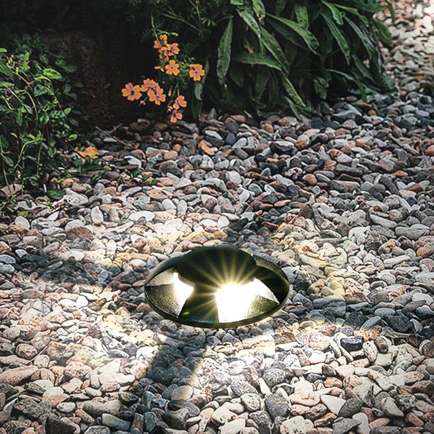 Brilagi - Lauko įleidžiamas pravažiavimams skirtas LED šviestuvas GROUNDRAY LED/1W/230V juodas IP67