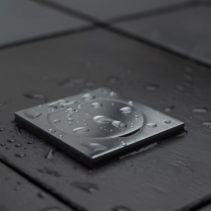 Brilagi - Lauko įmontuojamas grindų lizdas IP55 matinis chromas kvadratas