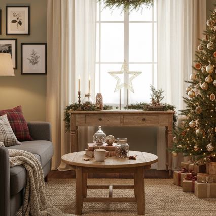 Brilagi - lauko kalėdinė LED dekoracija LED/3,6W/230V IP44 44x30 cm žvaigždė