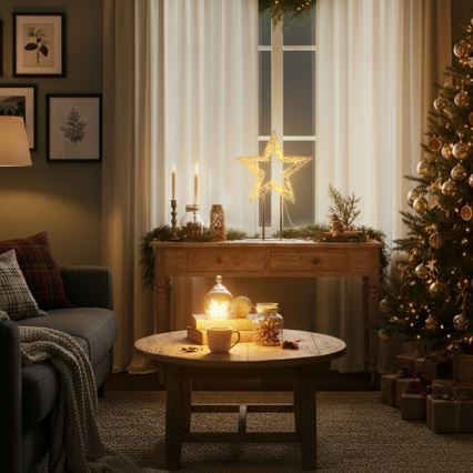 Brilagi - lauko kalėdinė LED dekoracija LED/3,6W/230V IP44 44x30 cm žvaigždė