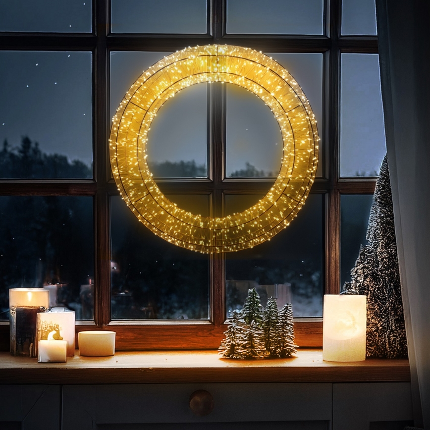 Brilagi - Lauko kalėdinė LED dekoracija LED/6W/230V IP44 50 cm vainikas