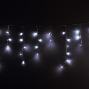 Brilagi - lauko kalėdinė LED užuolaida, 400 LED, 8 funkcijos, 23 m, IP44, šaltai balta