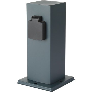 Brilagi - Lauko kištukinių lizdų stulpas PILLAR 1Z SCHUKO 230V IP44 antracitas