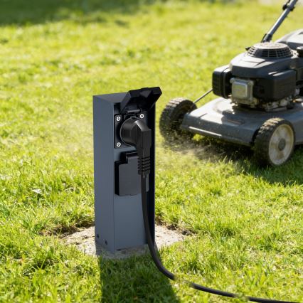 BRILAGI - Lauko kištukinių lizdų stulpas PILLAR 2Z SCHUKO 230V IP44 antracitas