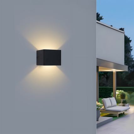 Brilagi - Lauko LED sieninis šviestuvas DONNANI LED/5W/230V 10 cm juodas IP44
