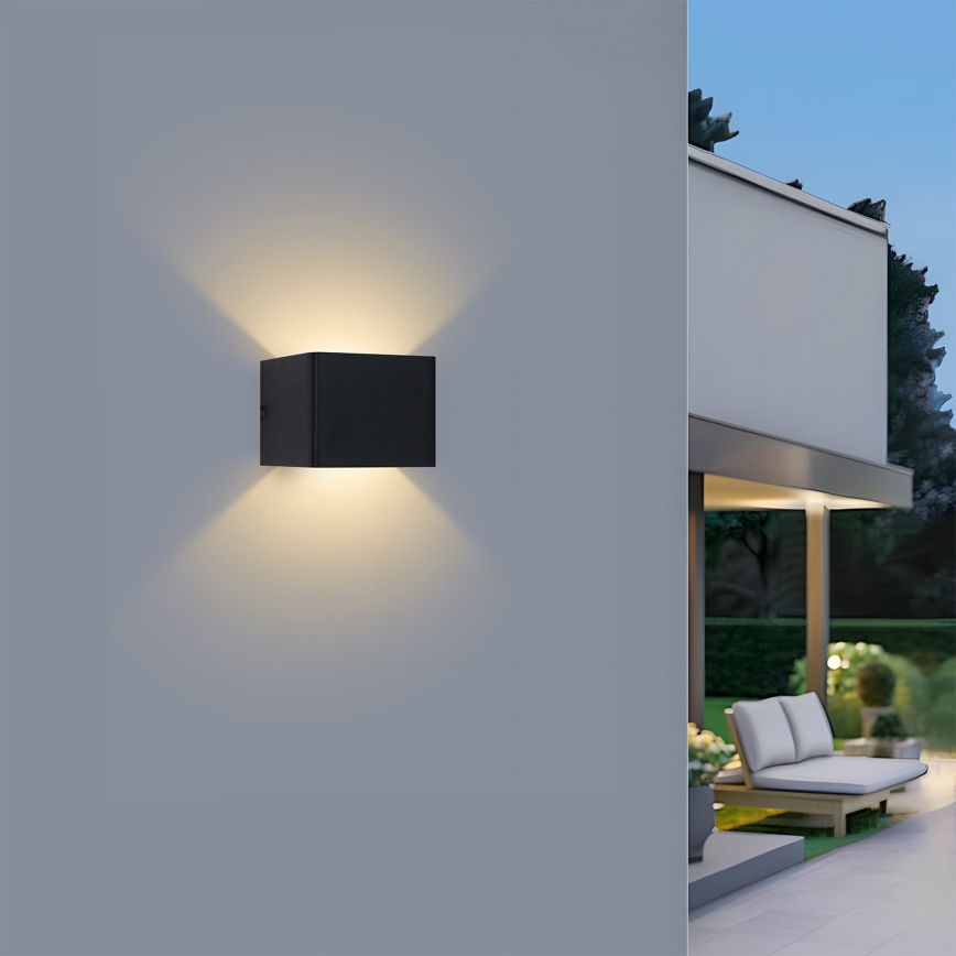 Brilagi - Lauko LED sieninis šviestuvas DONNANI LED/5W/230V 10 cm juodas IP44