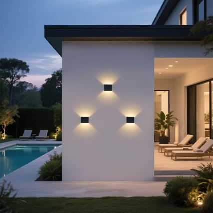Brilagi - Lauko LED sieninis šviestuvas DONNANI LED/5W/230V 10 cm juodas IP44