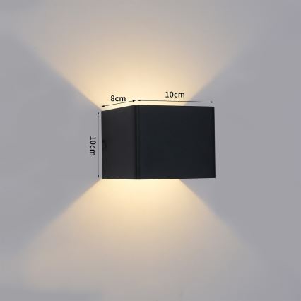 Brilagi - Lauko LED sieninis šviestuvas DONNANI LED/5W/230V 10 cm juodas IP44