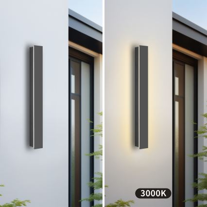 Brilagi - LED lauko sieninis šviestuvas LINEAR LED/12W/230V 3000K IP65 50 cm antracitas CRI 90