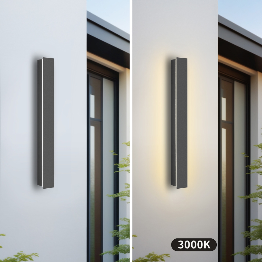 Brilagi - LED lauko sieninis šviestuvas LINEAR LED/12W/230V 3000K IP65 50 cm antracitas CRI 90