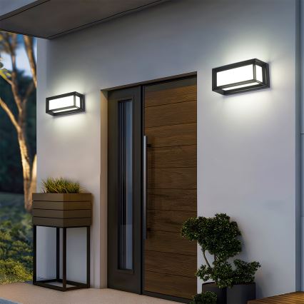 Brilagi - LED lauko sieninis šviestuvas PARKER LED/12W/230V 3000/4500/6000K juodas IP44