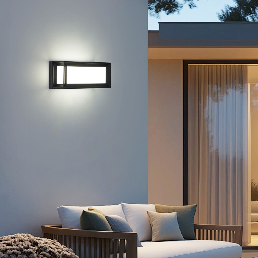 Brilagi - LED lauko sieninis šviestuvas PARKER LED/12W/230V 3000/4500/6000K juodas IP44