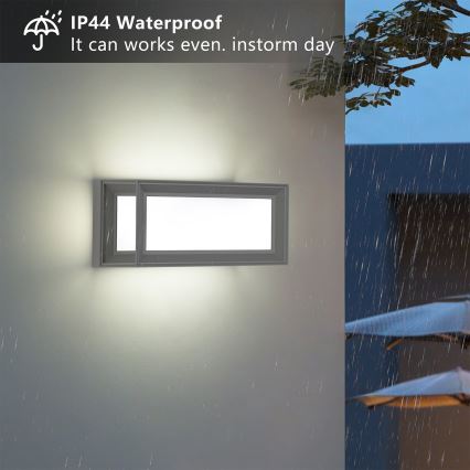 Brilagi - lauko LED sieninis šviestuvas PARKER LED/12W/230V pilkas IP44