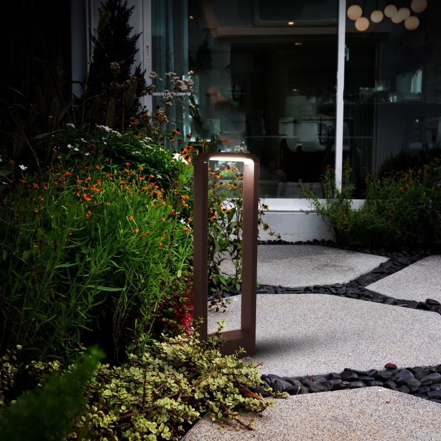 Brilagi - lauko LED šviestuvas BARI LED/7W/230V 3000/4000/6000K rudos spalvos IP54 50 cm