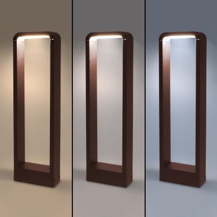 Brilagi - lauko LED šviestuvas BARI LED/7W/230V 3000/4000/6000K rudos spalvos IP54 50 cm