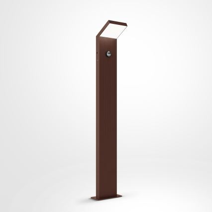 Brilagi - lauko LED šviestuvas su judesio jutikliu RIANO LED/8W/230V rudas IP65 80 cm