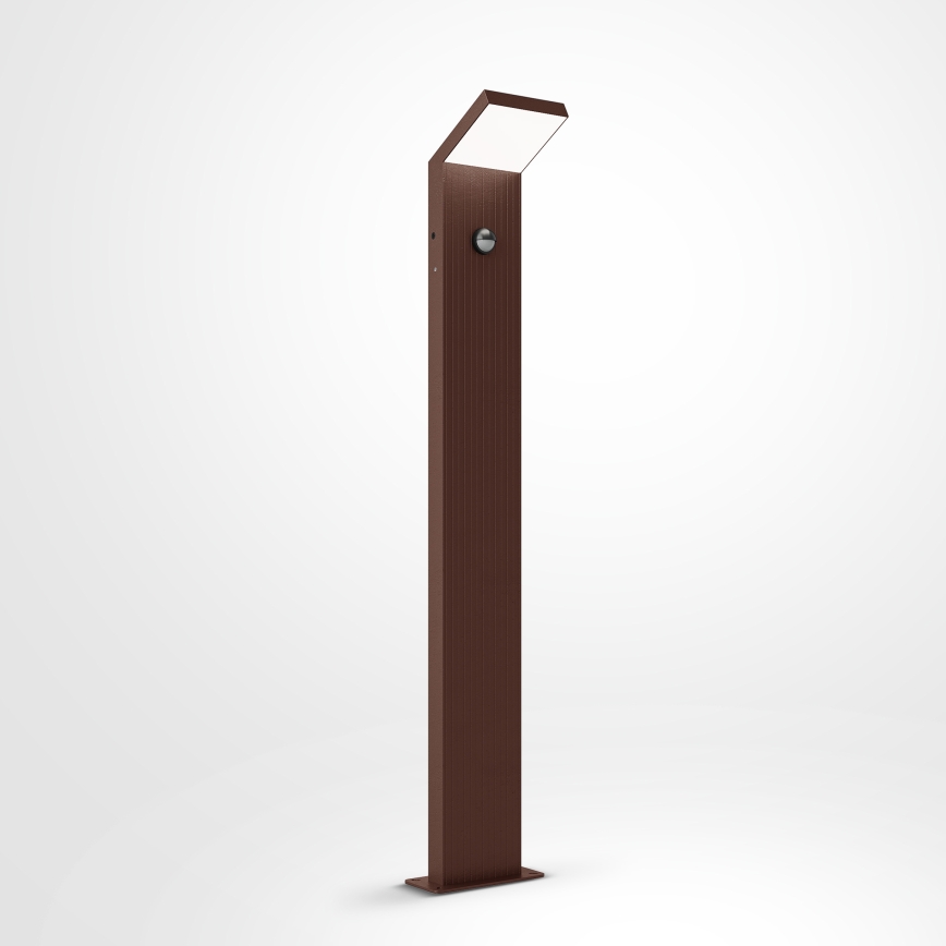 Brilagi - lauko LED šviestuvas su judesio jutikliu RIANO LED/8W/230V rudas IP65 80 cm