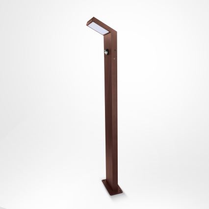 Brilagi - lauko LED šviestuvas su judesio jutikliu RIANO LED/8W/230V rudas IP65 80 cm