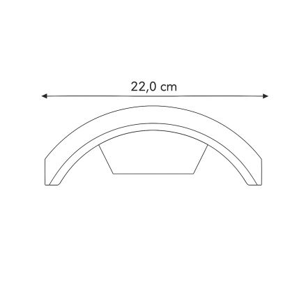 Brilagi - LED Lauko šviestuvas su jutikliu ARCELO LED/9W/230V 50 cm IP54