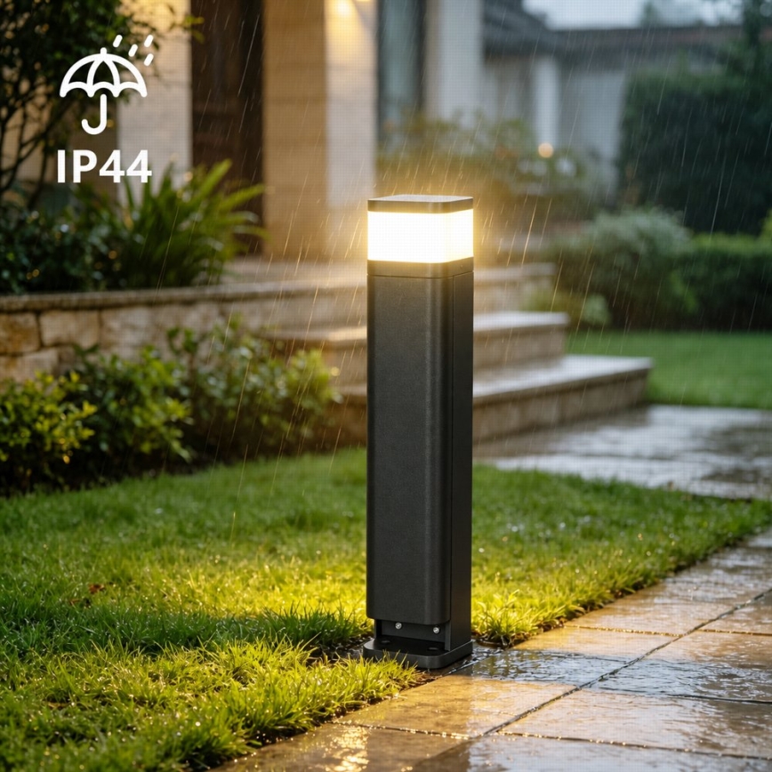 BRILAGI - Lauko lempa PILLAR su 2 SCHUKO lizdais 1xG9/11W/230V IP44 juoda