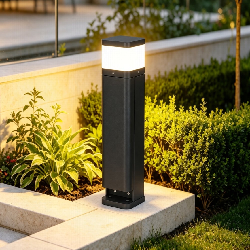 BRILAGI - Lauko lempa PILLAR su 2 SCHUKO lizdais 1xG9/11W/230V IP44 juoda