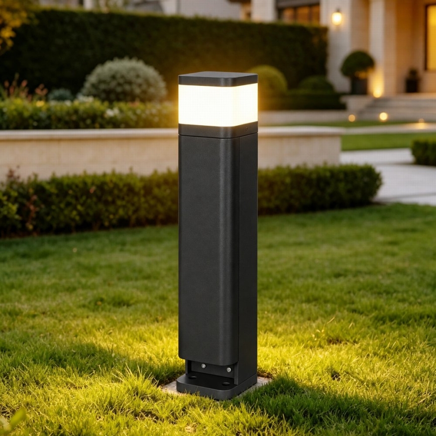 BRILAGI - Lauko lempa PILLAR su 2 SCHUKO lizdais 1xG9/11W/230V IP44 juoda