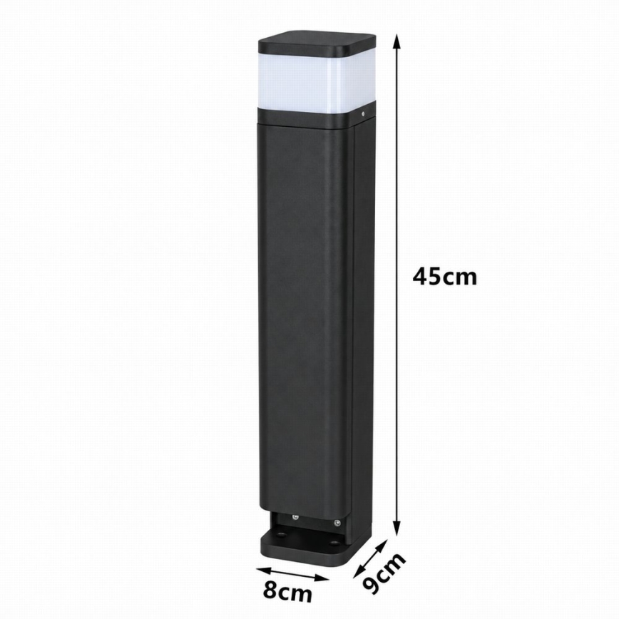 BRILAGI - Lauko lempa PILLAR su 2 SCHUKO lizdais 1xG9/11W/230V IP44 juoda