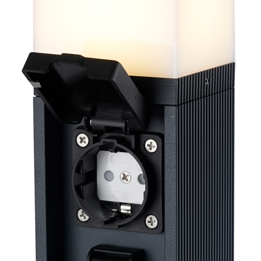 Brilagi -Lauko lempa su 2 SCHUKO lizdais PILLAR 1xG9/11W/230V IP44 antracitas