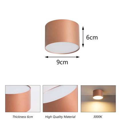 BRILAGI - Lauko lubinis šviestuvas FORIS LED/9W/230V Ø 9 cm bronzinė IP44