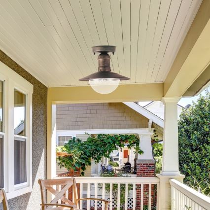 Brilagi - Lauko lubinis šviestuvas MOLDE 1xE27/60W IP44 bronzinis/patina