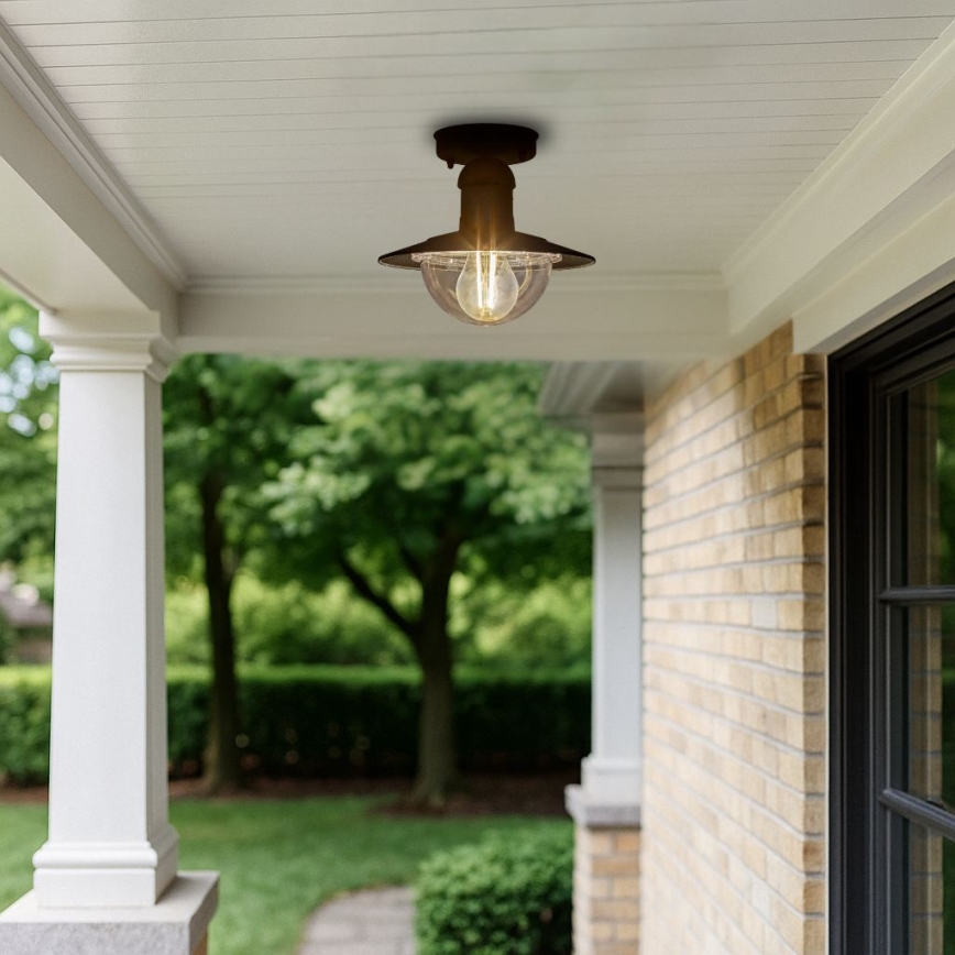 Brilagi - Lauko lubinis šviestuvas MOLDE 1xE27/60W IP44 juodas