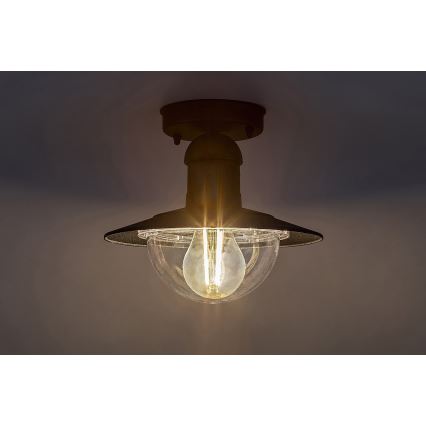 Brilagi - Lauko lubinis šviestuvas MOLDE 1xE27/60W IP44 juodas