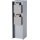 Brilagi - Lauko maitinimo stulpelis PILLAR, 2x Schuko lizdai, 230 V, IP44, sidabro spalvos